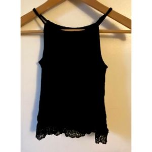 Black womens blouse halter top